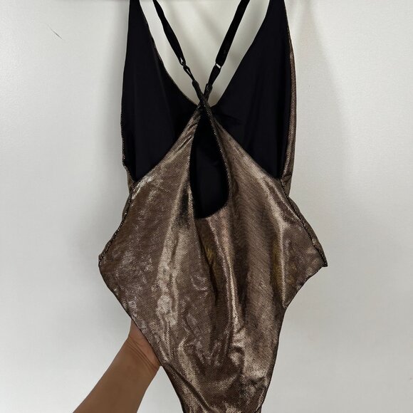 Sorte Store metallic gold bodysuit - Picture 2 of 2